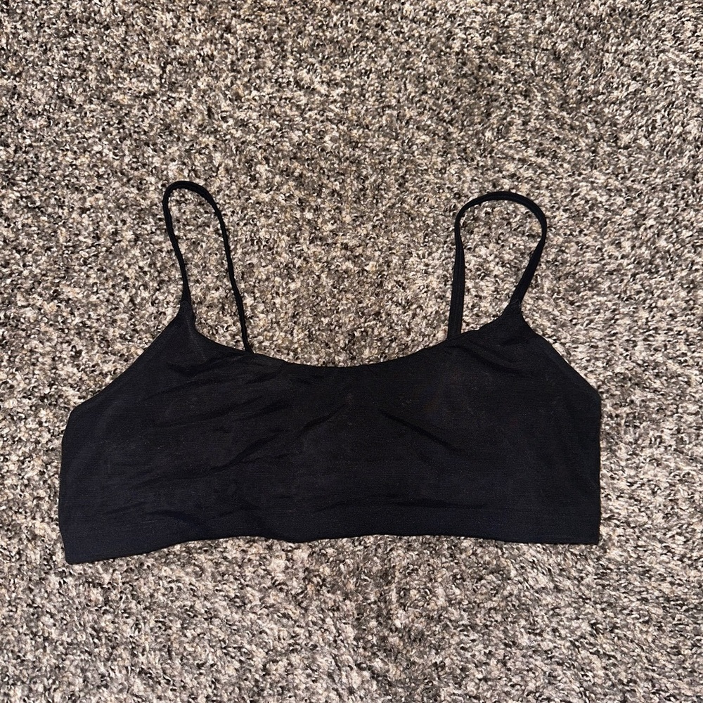 Skims Mesh Bralette Black Large
